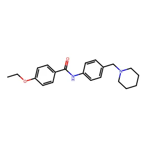 4-ethoxy-N-[4-(piperidin-1-ylmethyl)phenyl]benzamide structure