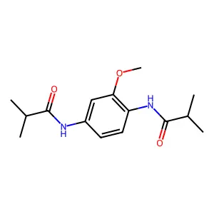 N-[3-methoxy-4-(2-methylpropanoylamino)phenyl]-2-methylpropanamide structure