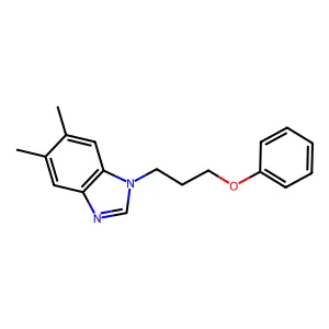 5,6-dimethyl-1-(3-phenoxypropyl)-1H-1,3-benzodiazole structure