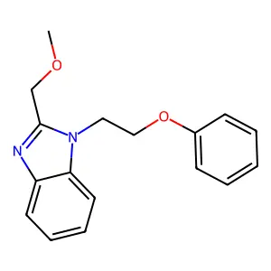 2-(methoxymethyl)-1-(2-phenoxyethyl)-1H-benzimidazole structure