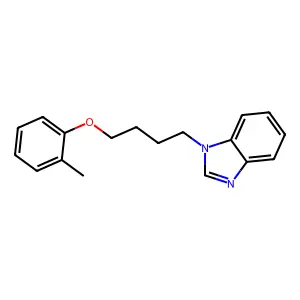 1-[4-(2-Methylphenoxy)butyl]benzimidazole structure