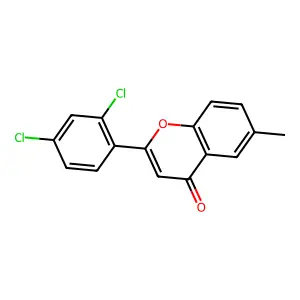 2-(2,4-dichlorophenyl)-6-methyl-4H-chromen-4-one structure
