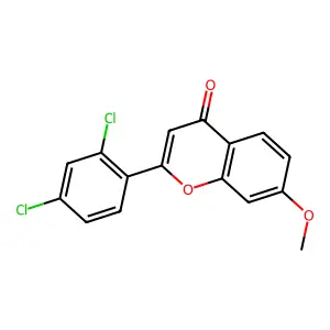 2-(2,4-Dichlorophenyl)-7-methoxychromen-4-one structure