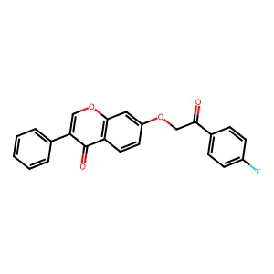 7-[2-(4-Fluorophenyl)-2-oxoethoxy]-3-phenylchromen-4-one structure