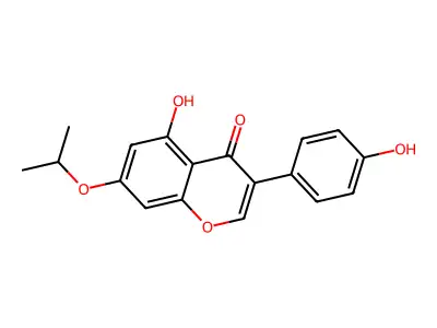 5-Hydroxy-3-(4-hydroxyphenyl)-7-propan-2-yloxychromen-4-one structure