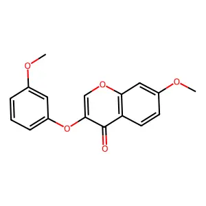 7-Methoxy-3-(3-methoxyphenoxy)chromen-4-one structure