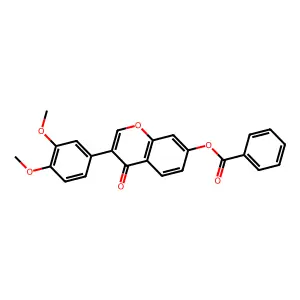 3-(3,4-dimethoxyphenyl)-4-oxo-4H-chromen-7-yl benzoate structure