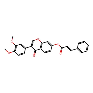 3-(3,4-dimethoxyphenyl)-4-oxo-4H-chromen-7-yl cinnamate structure
