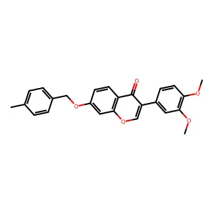 3-(3,4-Dimethoxyphenyl)-7-[(4-methylphenyl)methoxy]chromen-4-one structure