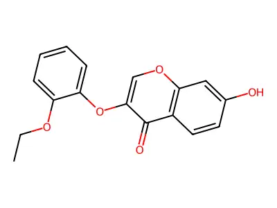 3-(2-ethoxyphenoxy)-7-hydroxy-4H-chromen-4-one structure