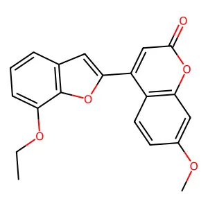 4-(7-ethoxy-1-benzofuran-2-yl)-7-methoxy-2H-chromen-2-one structure