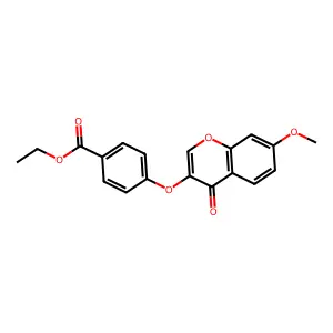 ethyl 4-[(7-methoxy-4-oxo-4H-chromen-3-yl)oxy]benzoate structure