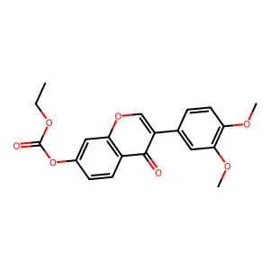 3-(3,4-dimethoxyphenyl)-4-oxo-4H-chromen-7-yl ethyl carbonate structure