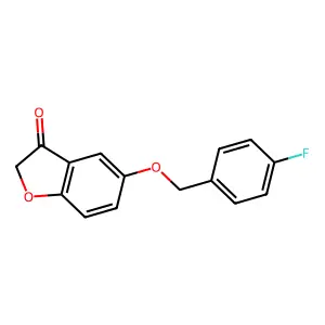 5-((4-fluorobenzyl)oxy)benzofuran-3(2H)-one structure