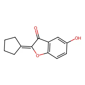 2-cyclopentylidene-5-hydroxybenzofuran-3(2H)-one structure