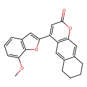 4-(7-Methoxy-1-benzofuran-2-yl)-6H,7H,8H,9H-cyclohexa[g]chromen-2-one structure