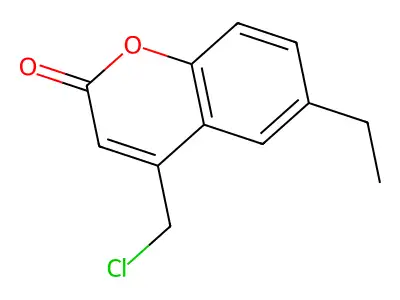 4-(chloromethyl)-6-ethyl-2H-chromen-2-one structure