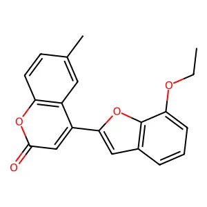 4-(7-ethoxy-1-benzofuran-2-yl)-6-methyl-2H-chromen-2-one structure