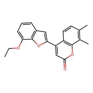 4-(7-ethoxybenzofuran-2-yl)-7,8-dimethyl-2H-chromen-2-one structure