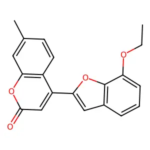 4-(7-ethoxy-1-benzofuran-2-yl)-7-methyl-2H-chromen-2-one structure