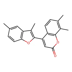 4-(3,5-Dimethyl-1-benzofuran-2-yl)-7,8-dimethylchromen-2-one structure
