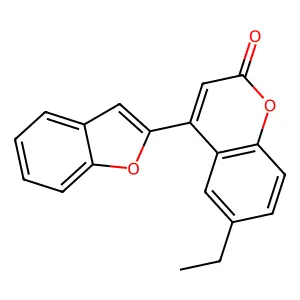 4-(1-benzofuran-2-yl)-6-ethyl-2H-chromen-2-one structure