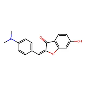 2-[4-(Dimethylamino)benzylidene]-6-hydroxy-1-benzofuran-3(2h)-one structure