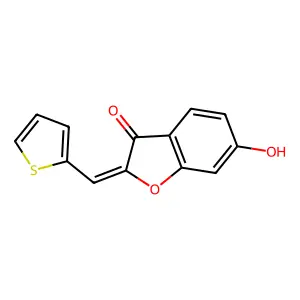 6-Hydroxy-2-(2-thienylmethylene)benzo[b]furan-3-one structure