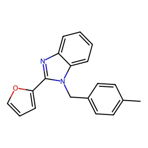 2-(furan-2-yl)-1-[(4-methylphenyl)methyl]-1H-1,3-benzodiazole structure