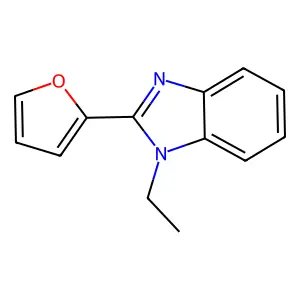 1-ethyl-2-(furan-2-yl)-1H-benzo[d]imidazole structure