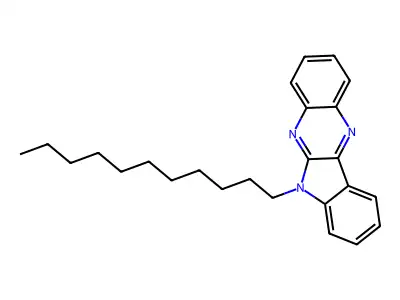 6-undecyl-6H-indolo[2,3-b]quinoxaline structure