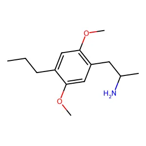 2,5-Dimethoxy-4-propylamphetamine structure
