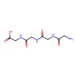 Glycyl-glycyl-glycyl-glycine structure