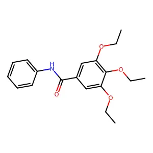 3,4,5-triethoxy-N-phenylbenzamide structure