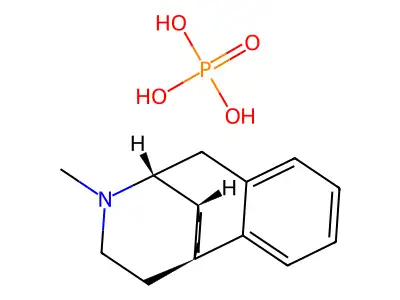 Phosphoric acid--17-methylmorphinan (1/1) structure