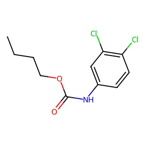 Butyl N-(3,4-dichlorophenyl)carbamate structure