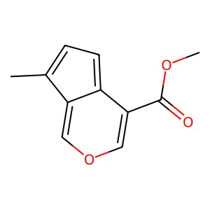 Methyl 7-methylcyclopenta(c)pyran-4-carboxylate structure