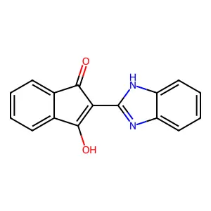 2-(1,3-Dihydro-benzoimidazol-2-ylidene)-indan-1,3-dione structure