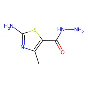 2-Amino-4-methyl-1,3-thiazole-5-carbohydrazide structure