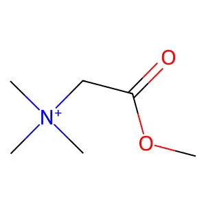 2-Methoxy-2-oxoethyltrimethylaminium structure
