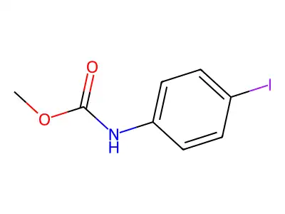 Methyl N-(4-iodophenyl)carbamate structure