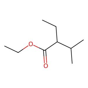Ethyl 2-ethyl-3-methylbutanoate structure