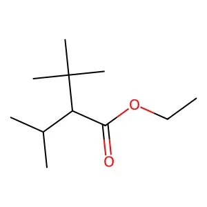 Butanoic acid, 3,3-dimethyl-2-(1-methylethyl), ethyl ester structure