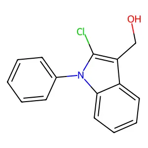 1H-Indole-3-methanol, 2-chloro-1-phenyl- structure