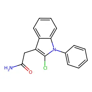 2-(2-氯-1-苯基-1H-吲哚-3-基)乙酰胺 structure