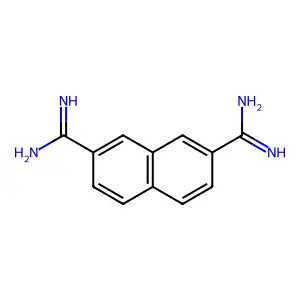 2,7-Naphthalenediamidine structure