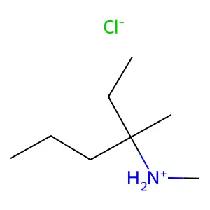 N,3-二甲基己-3-胺-氯化氢(1/1) structure