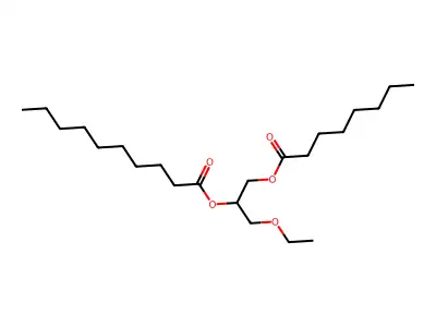 1-Ethoxy-3-(octanoyloxy)propan-2-yl decanoate structure