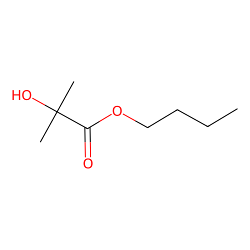 Butyl 2-hydroxy-2-methylpropanoate structure