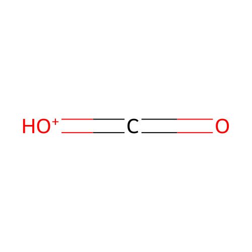 Hydroxy(oxo)methylium structure